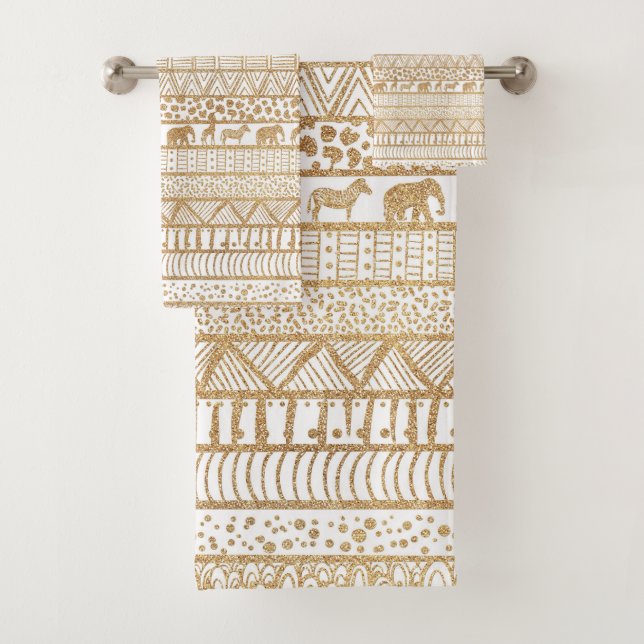 Motif africain de la tribu Gold White (En situation)