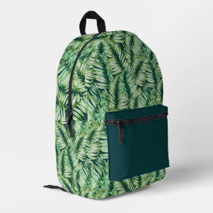 Motif Allover Feuille avec pochette verte