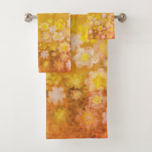 Motif aquarelle salée abstrait floral rétro