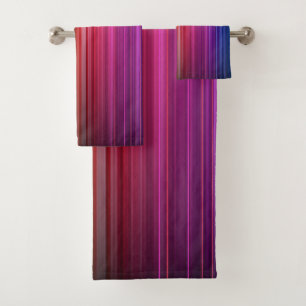 Motif arc-en-ciel vertical acrylique coloré