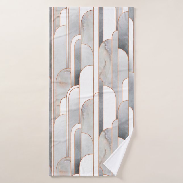 Motif art déco abstrait sans couture et texture (Serviette de bain)