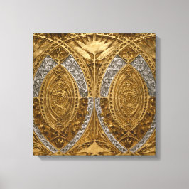 Motif Art Déco Argent Et Or