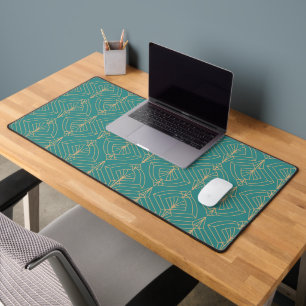 Motif Art Déco avec des formes géométriques dorées