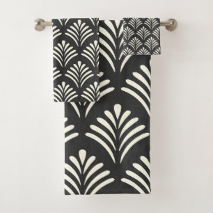 Motif Art déco moderne Motif noir et blanc 