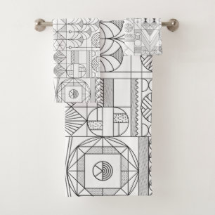Motif Art Déco Symétrie ligne Art