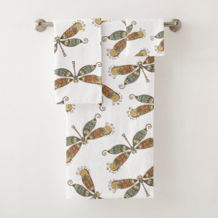 Motif artistique de libellule