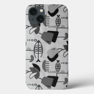 Motif atomique noir et blanc iPhone 6 Coque