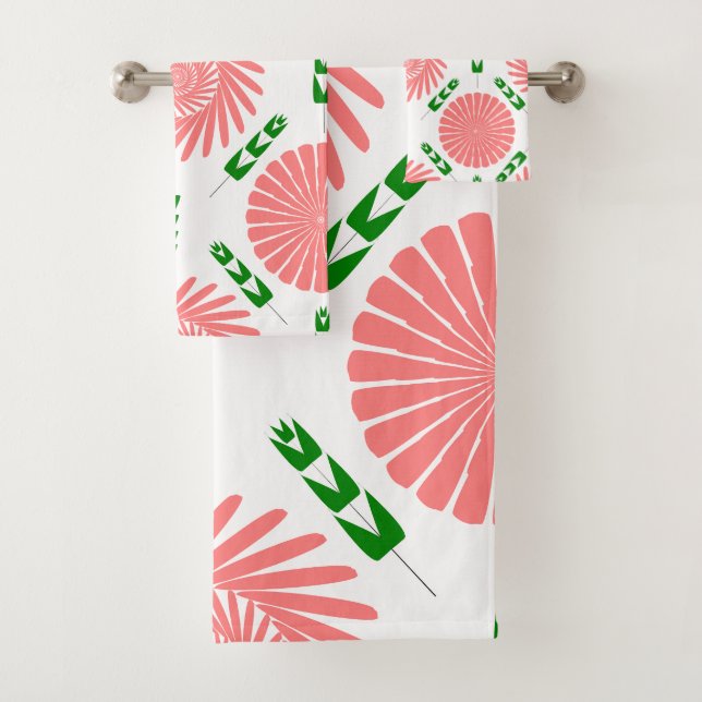 motif aux fleurs roses (En situation)