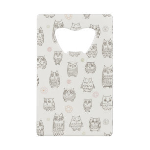 Motif avec des hiboux