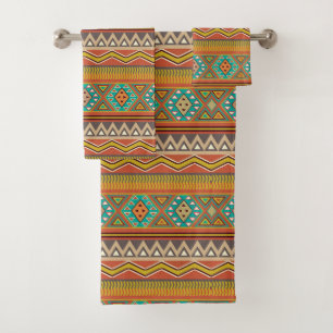 Motif Aztec amusant numéro trois ensemble de servi