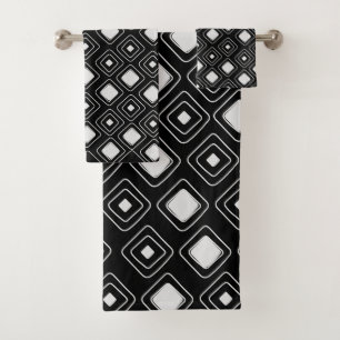 Motif Aztèque tribal noir Boho