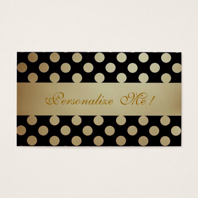 Motif beige noir Elégant Pois Moderne Chic (Devant)