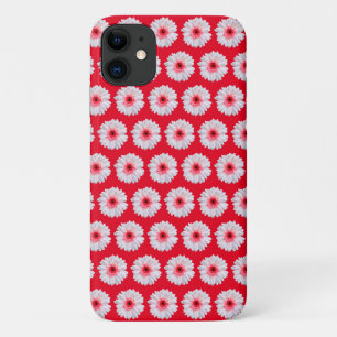 Motif blanc  Fleur sauvage iPhone 11 Coque