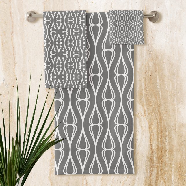 Motif blanc gris moderne (Chic and trendy pattern design suitable for modern interior space.)