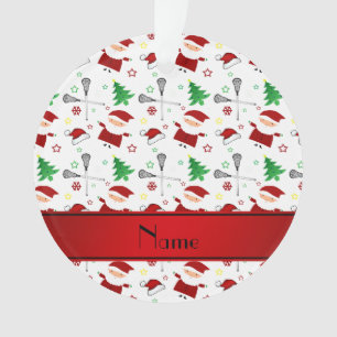 Motif blanc nommé personnalisé de Noël de lacro
