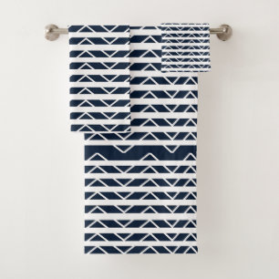 Motif bleu blanc Chevron de la marine