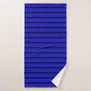 Motif bleu cinq bandes