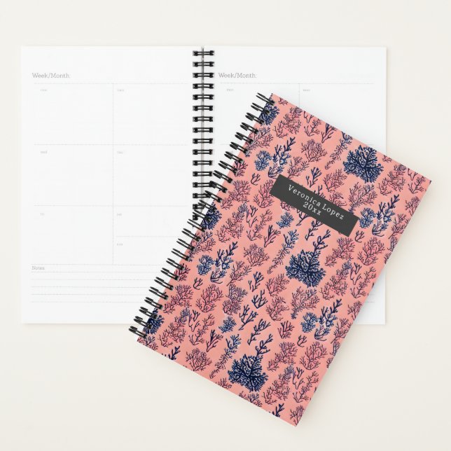 Motif bleu corail (Devant avec enveloppe)