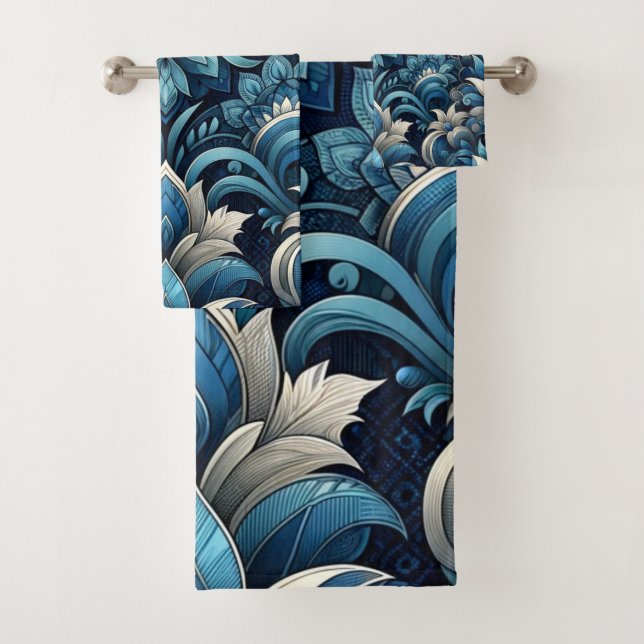 motif bleu foncé (En situation)