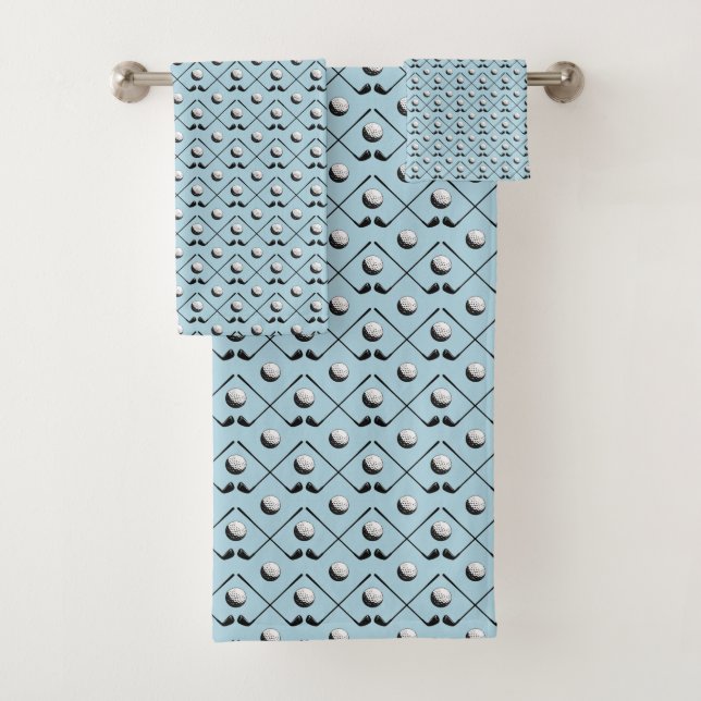 Motif bleu Motif Golfer Golf (En situation)