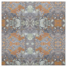 Motif bleu orange de tissu de pierre de mousse