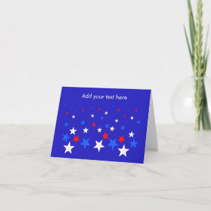 Motif bleu, rouge et blanc étoile Personnalisé