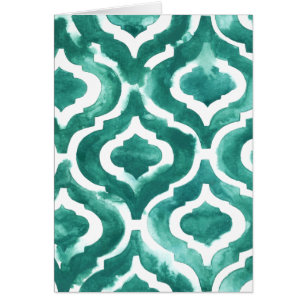 Motif bleu vert IV