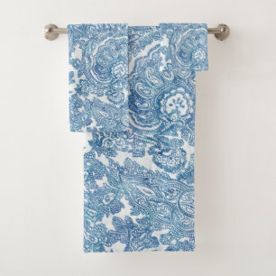 Motif Blue Boho Lace Paisley