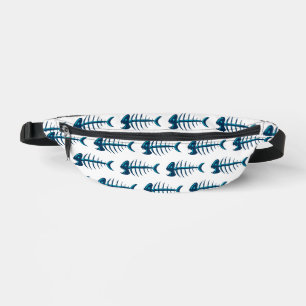 Motif Blue Fish Bones