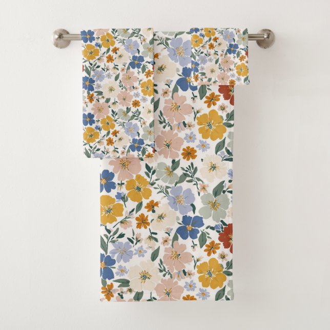 Motif Bohème de Prairie de Fleurs Sauvages (En situation)