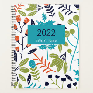 Motif botanique Moderne Floral Personnalisé Plann
