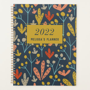 Motif Botanique Moderne Personnalisé Année 2022