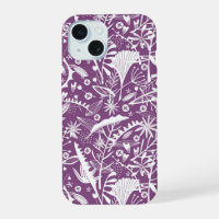 Motif Botanique Violet