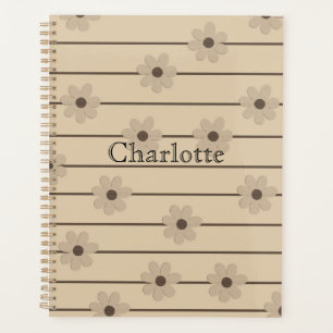 Motif Brown de Khaki à bande horizontale Y2K