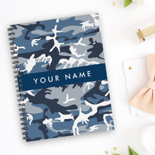 Motif camouflage neige hivernale bleue Personnalis
