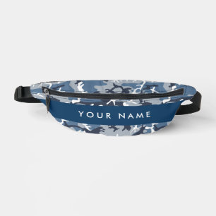 Motif camouflage neige hivernale bleue Personnalis