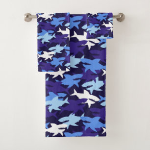 Motif Camouflage requins bleus
