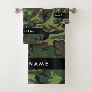 Motif Camouflage Vert, Votre nom, Personnaliser
