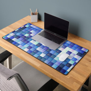Motif carré bleu de pixels de jeu vidéo
