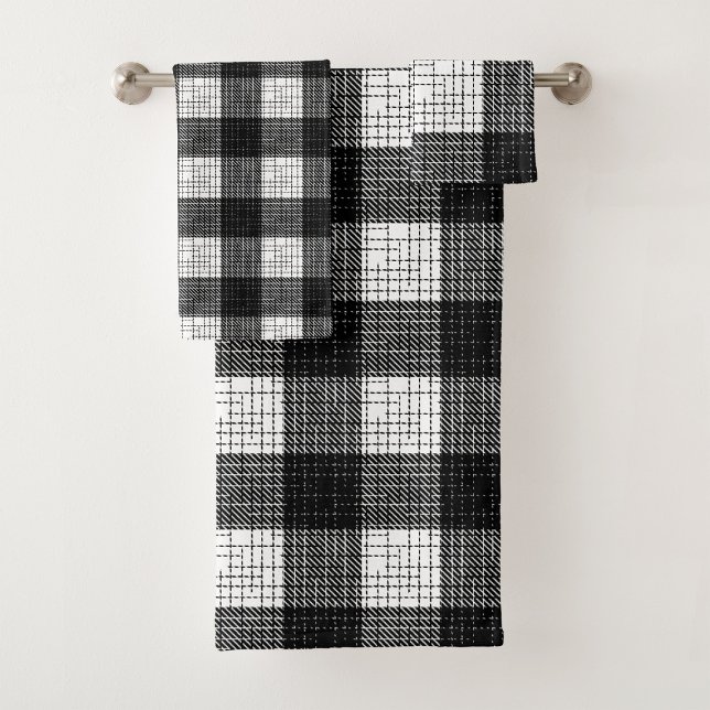 Motif carreaux à carreaux noir et blanc gras  (Créateur téléchargé)