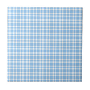 Motif carreaux bleu blanc