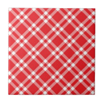 Motif carreaux rouges