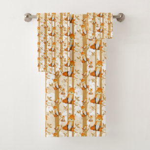motif carrelé cabine de renard de bois mignon