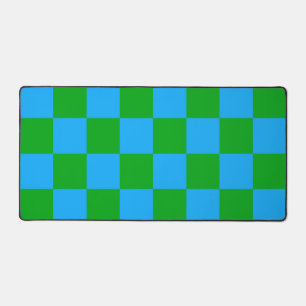 Motif chèque À damiers bleu vert