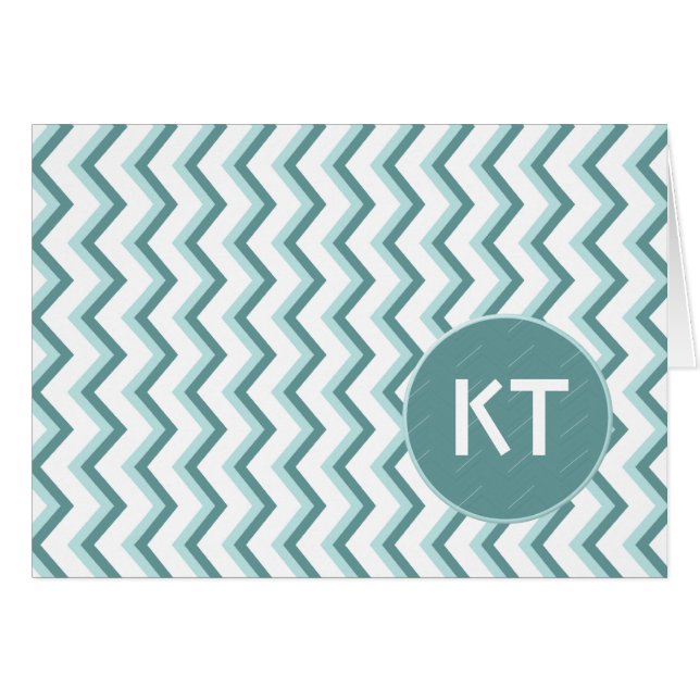 Motif Chevron ZigZag dans Mint Green (Devant horizontal)
