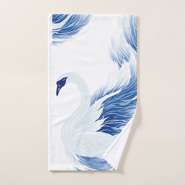 Motif chinois des ailes cygne (Serviette à main)