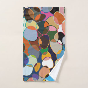 Motif circulaire polychrome déformé