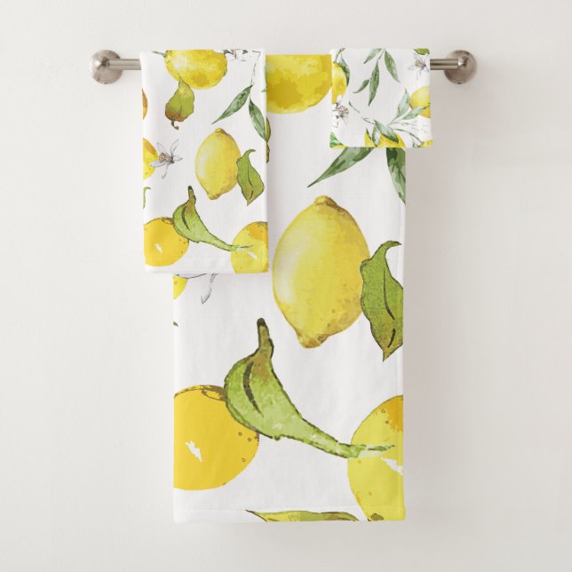 Motif citron aquarelle (En situation)