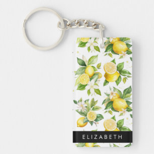 Motif citron, Fleurs de citron, Feuilles, Votre No