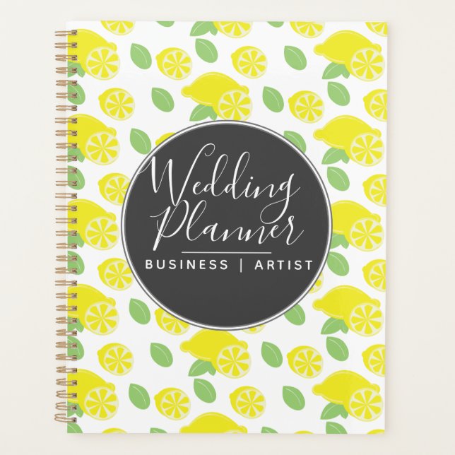 Motif citron moderne Mariage jaune  (Devant)